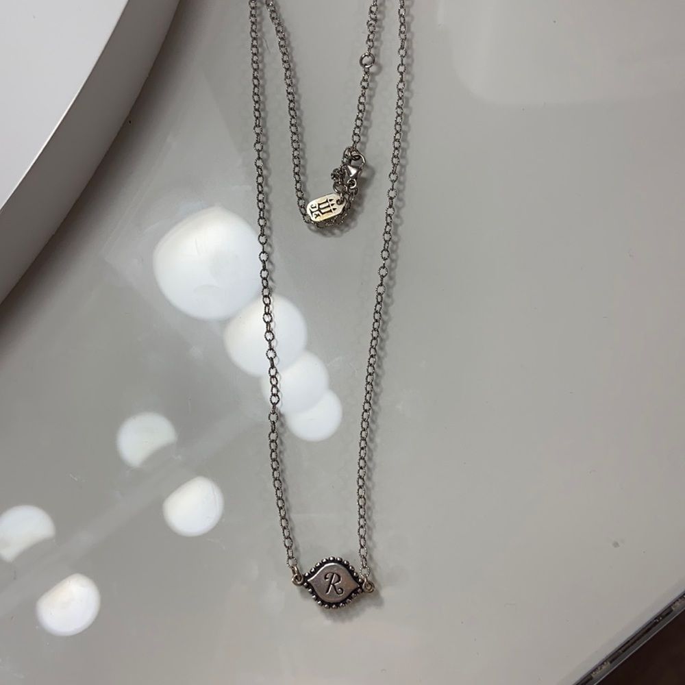 James Avery “R” initial necklace